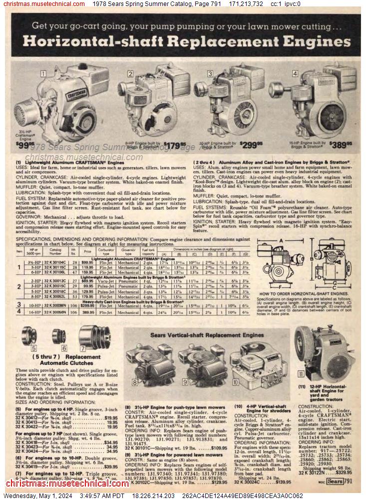 1978 Sears Spring Summer Catalog, Page 791