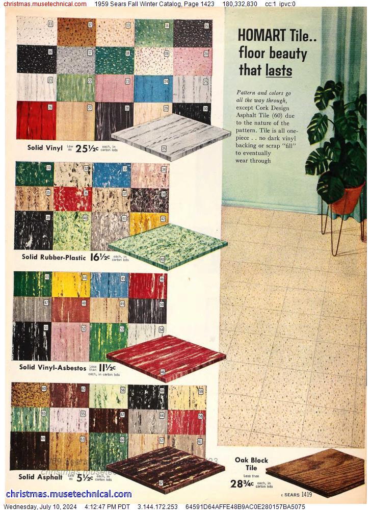 1959 Sears Fall Winter Catalog, Page 1423