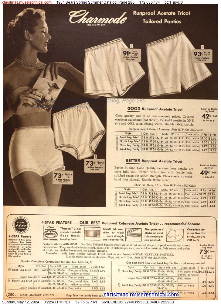 1954 Sears Spring Summer Catalog, Page 280