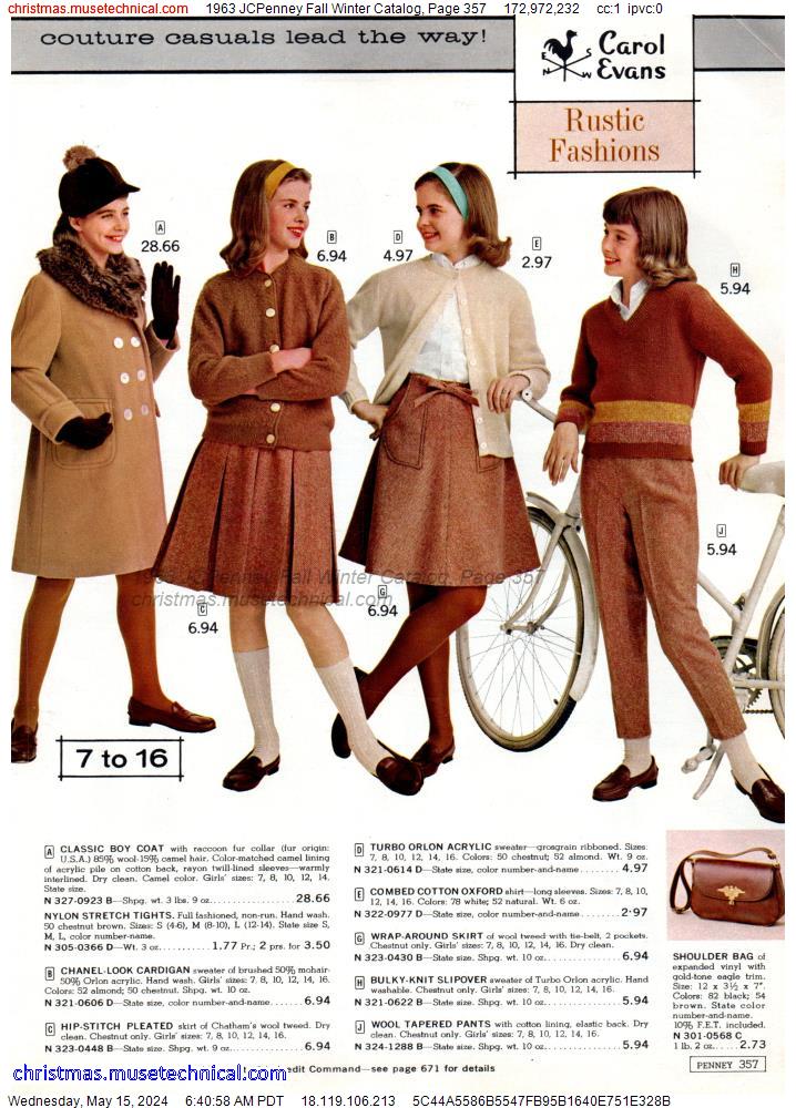 1963 JCPenney Fall Winter Catalog, Page 357