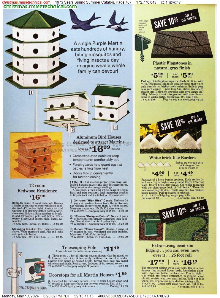 1973 Sears Spring Summer Catalog, Page 767