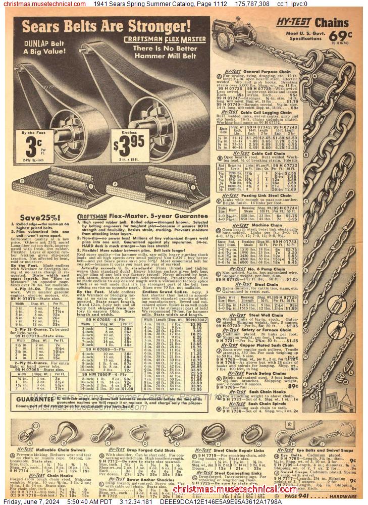 1941 Sears Spring Summer Catalog, Page 1112