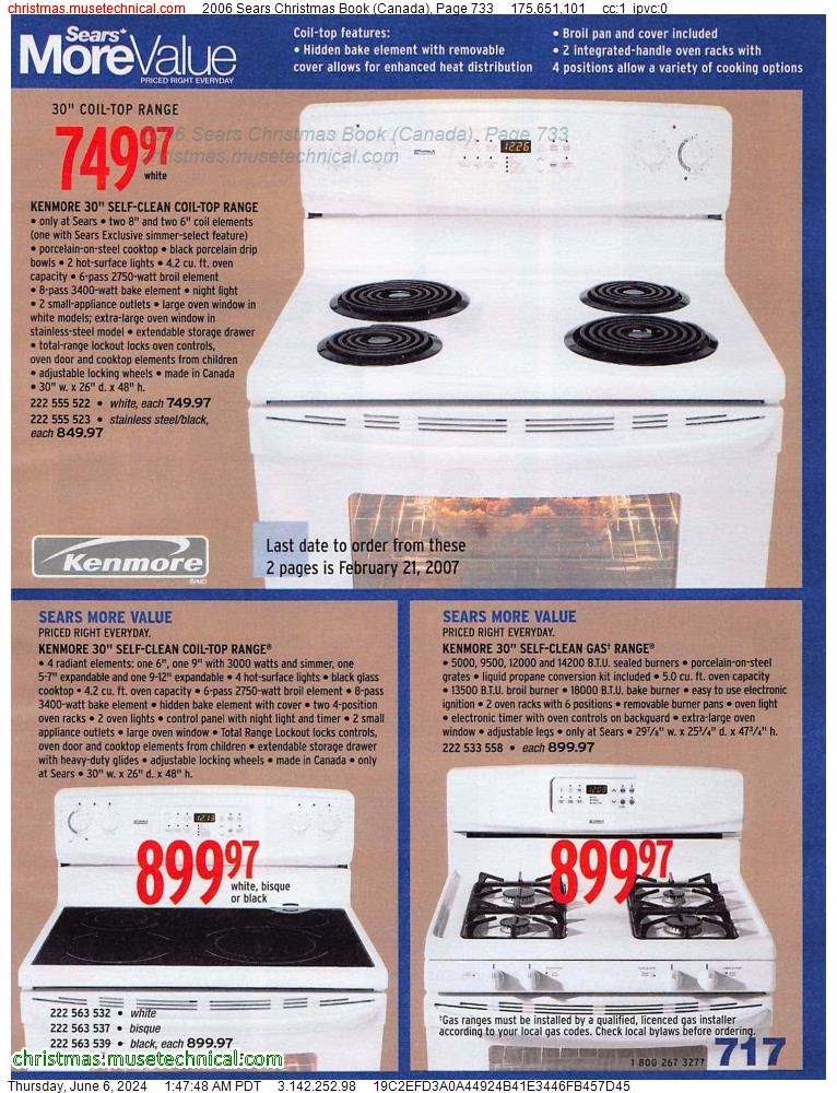 2006 Sears Christmas Book (Canada), Page 733