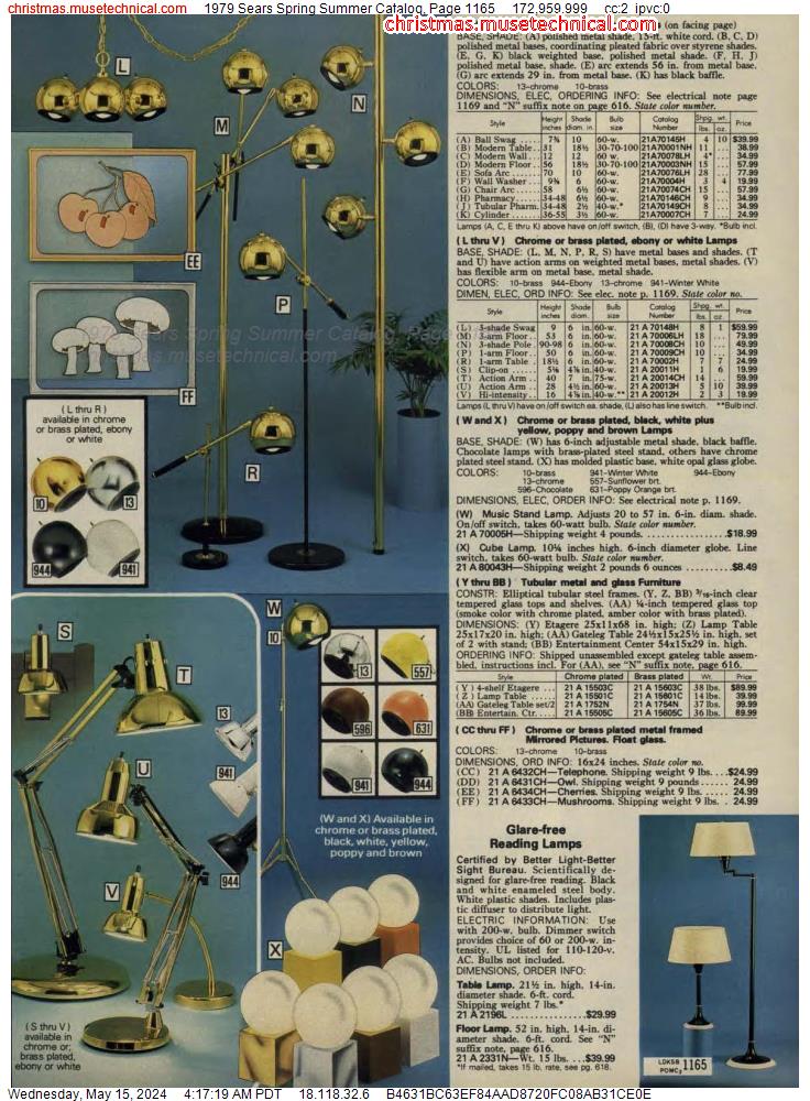 1979 Sears Spring Summer Catalog, Page 1165
