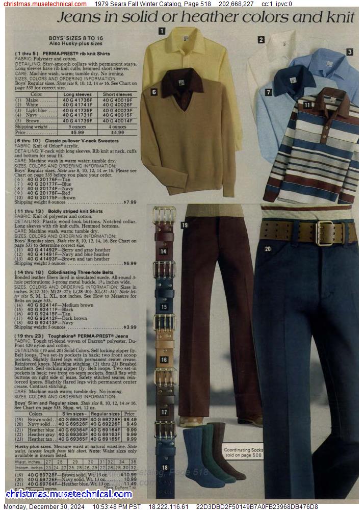 1979 Sears Fall Winter Catalog, Page 518