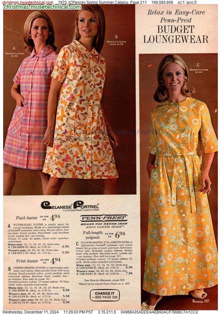 1970 JCPenney Spring Summer Catalog, Page 211