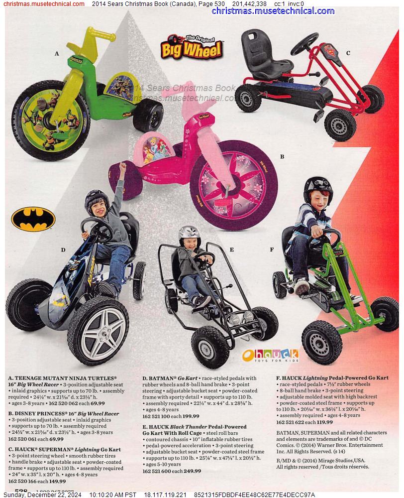 2014 Sears Christmas Book (Canada), Page 530