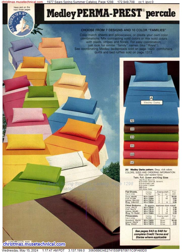 1977 Sears Spring Summer Catalog, Page 1298