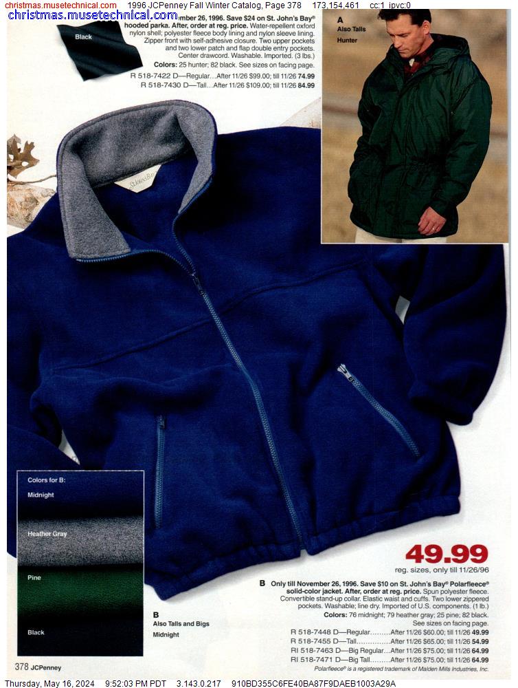 1996 JCPenney Fall Winter Catalog, Page 378
