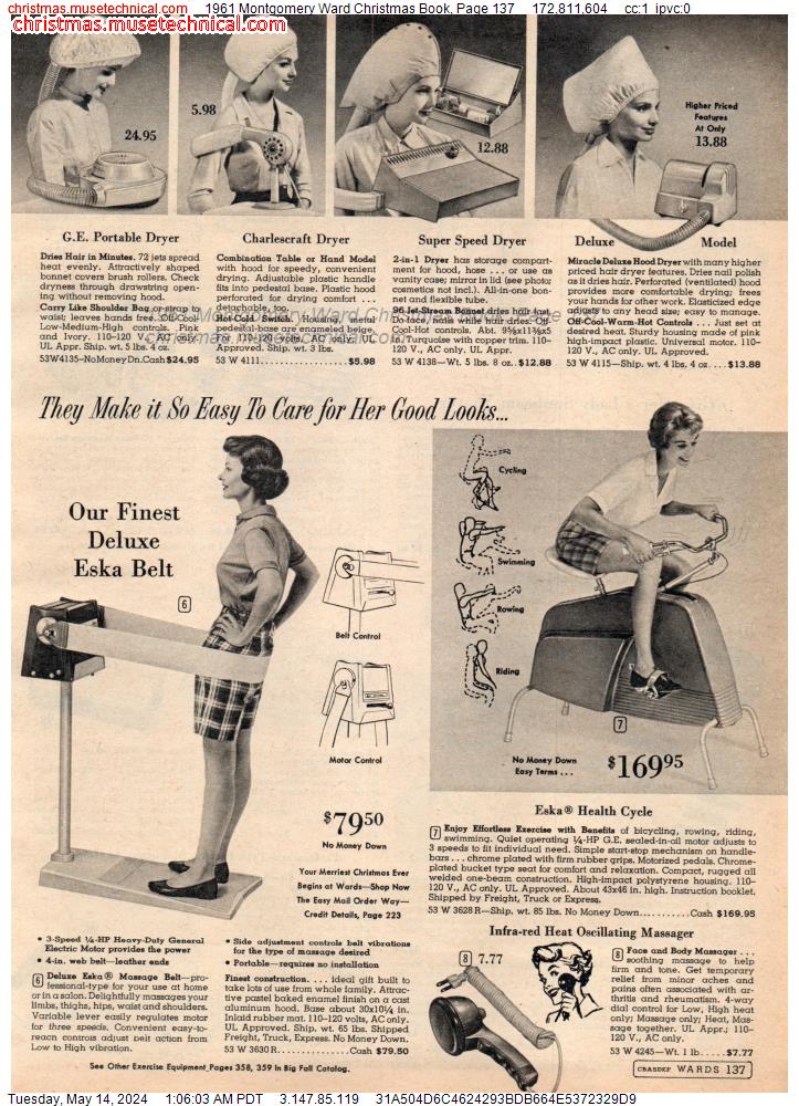 1961 Montgomery Ward Christmas Book, Page 137