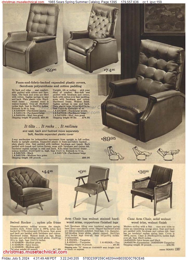 1965 Sears Spring Summer Catalog, Page 1395