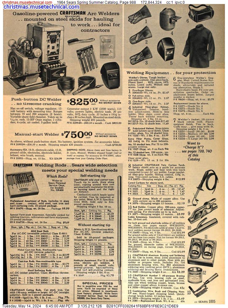 1964 Sears Spring Summer Catalog, Page 988