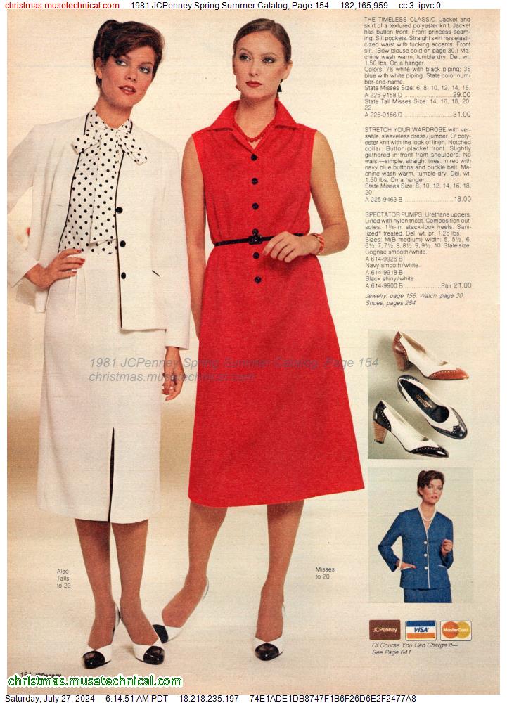 1981 JCPenney Spring Summer Catalog, Page 154