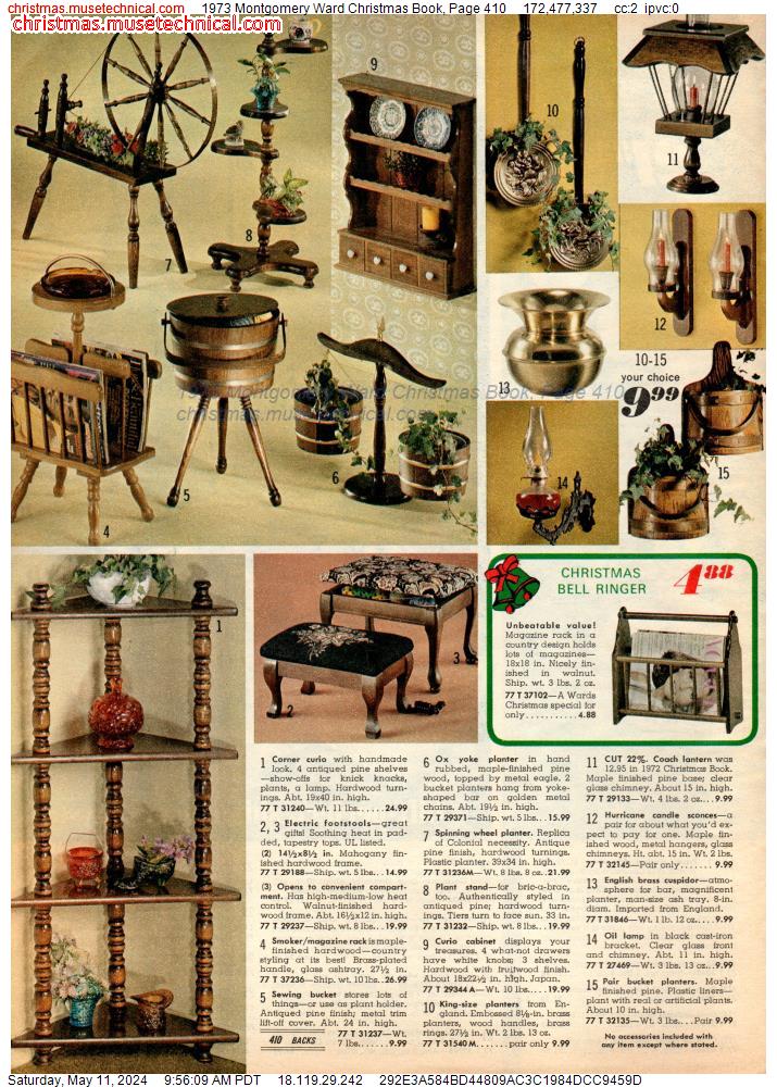 1973 Montgomery Ward Christmas Book, Page 410