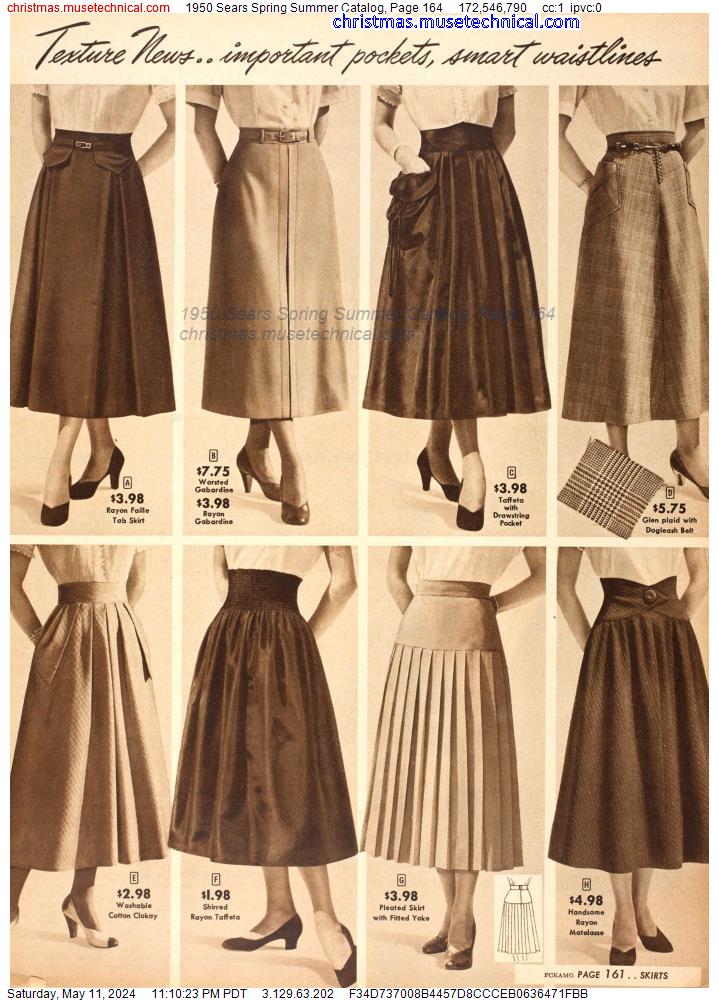 1950 Sears Spring Summer Catalog, Page 164