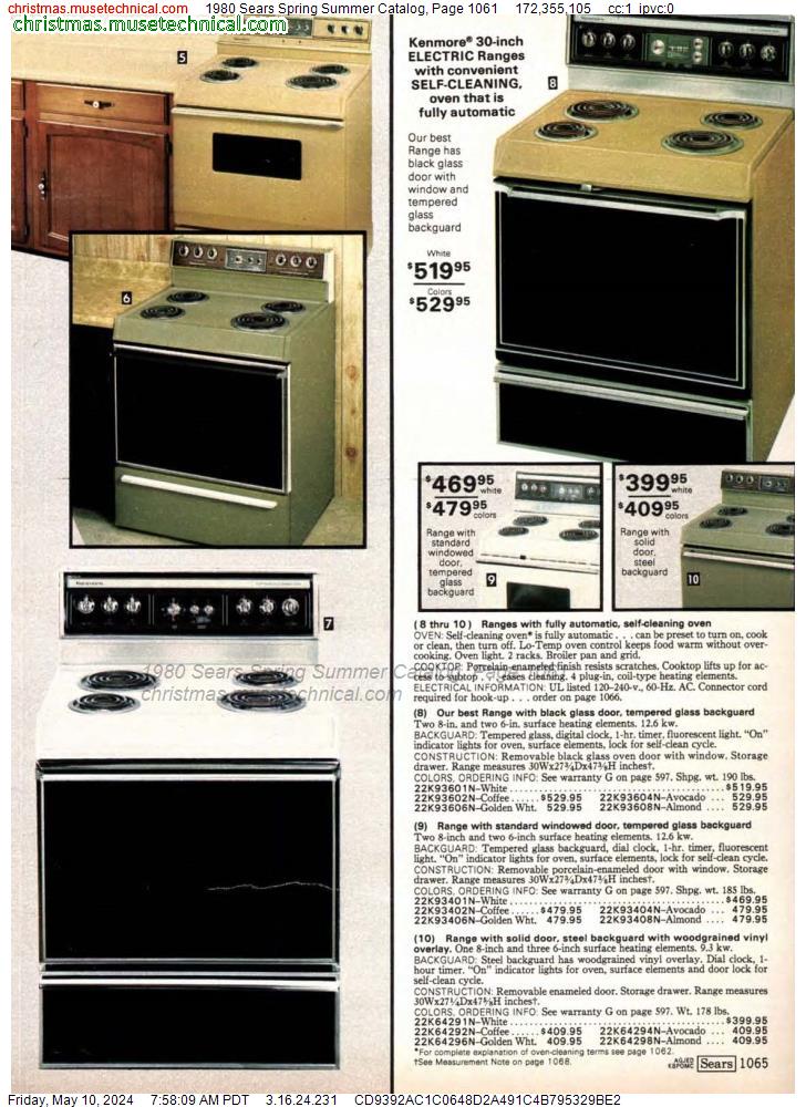1980 Sears Spring Summer Catalog, Page 1061