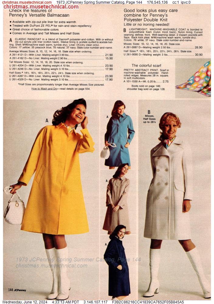 1973 JCPenney Spring Summer Catalog, Page 144
