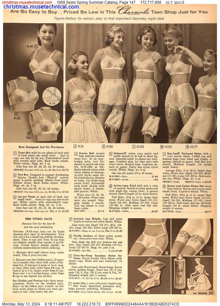 1958 Sears Spring Summer Catalog, Page 147