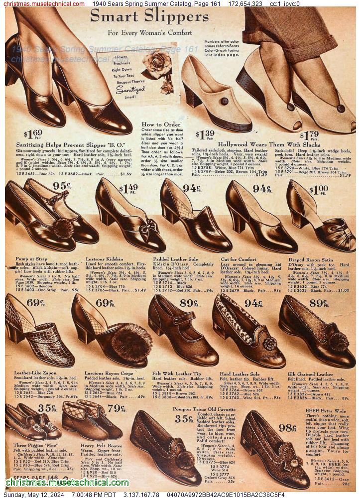 1940 Sears Spring Summer Catalog, Page 161