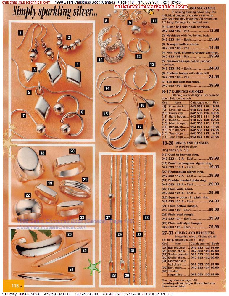1998 Sears Christmas Book (Canada), Page 118