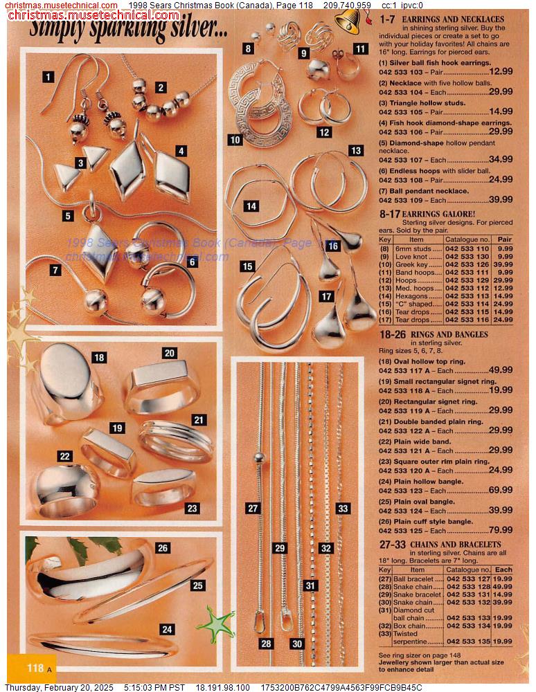 1998 Sears Christmas Book (Canada), Page 118