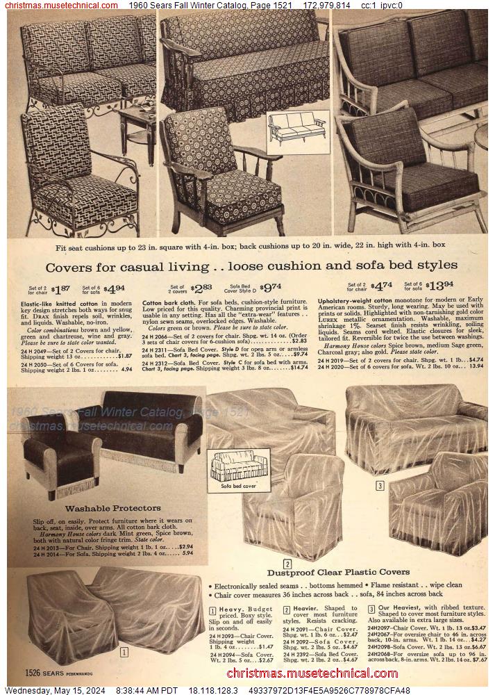 1960 Sears Fall Winter Catalog, Page 1521