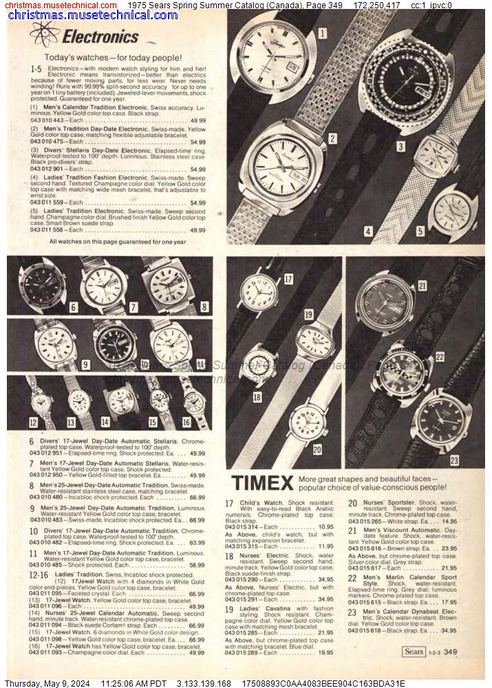 1975 Sears Spring Summer Catalog (Canada), Page 349