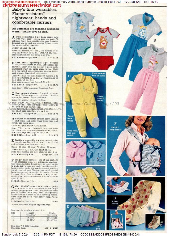 1984 Montgomery Ward Spring Summer Catalog, Page 293