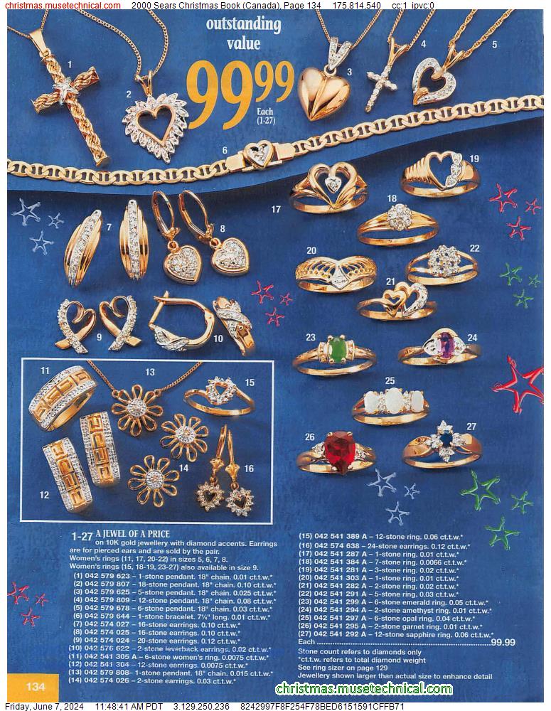 2000 Sears Christmas Book (Canada), Page 134
