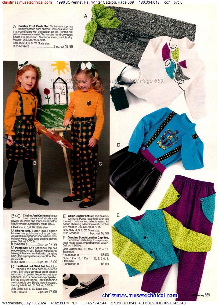 1990 JCPenney Fall Winter Catalog, Page 669