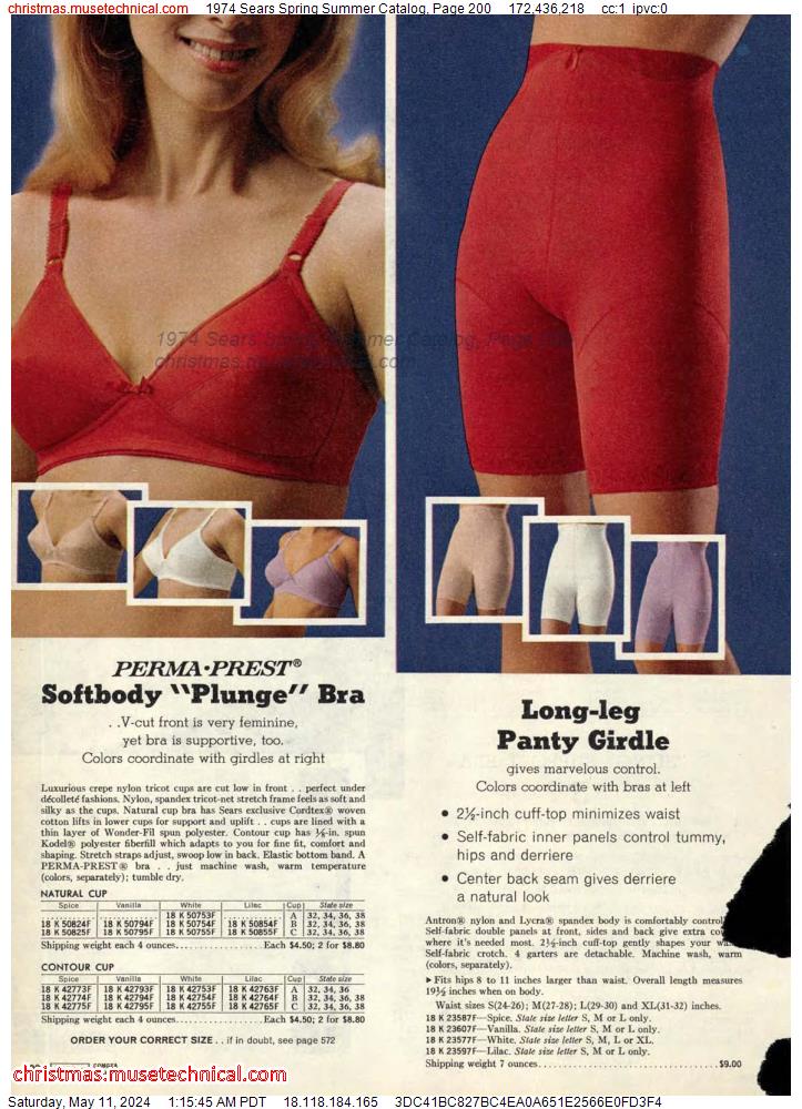 1974 Sears Spring Summer Catalog, Page 200
