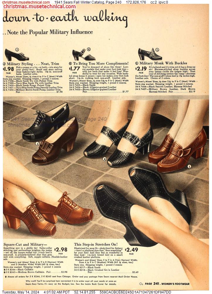 1941 Sears Fall Winter Catalog, Page 240
