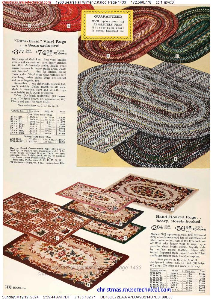 1960 Sears Fall Winter Catalog, Page 1433
