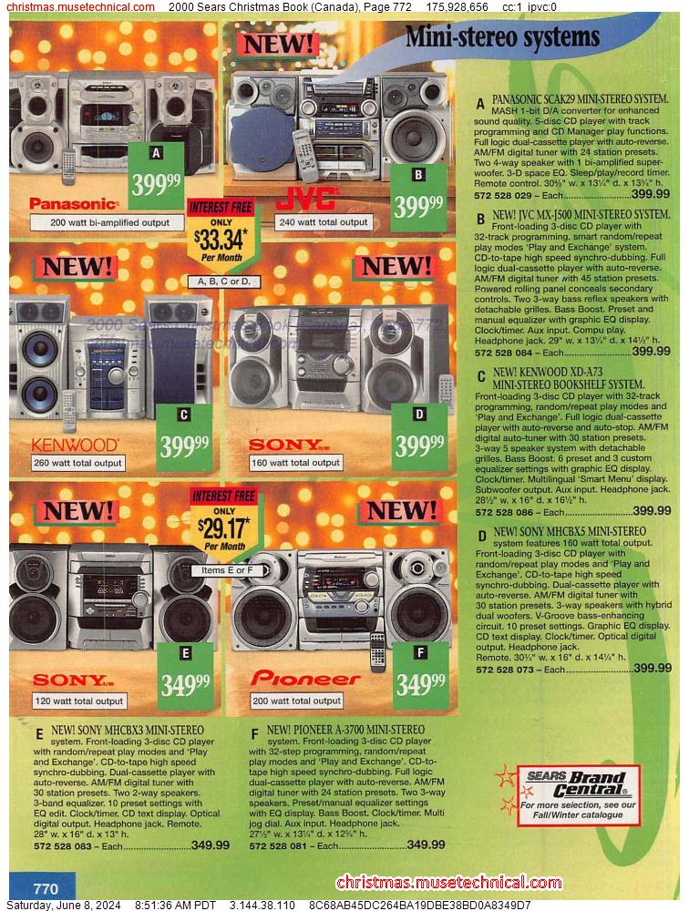 2000 Sears Christmas Book (Canada), Page 772