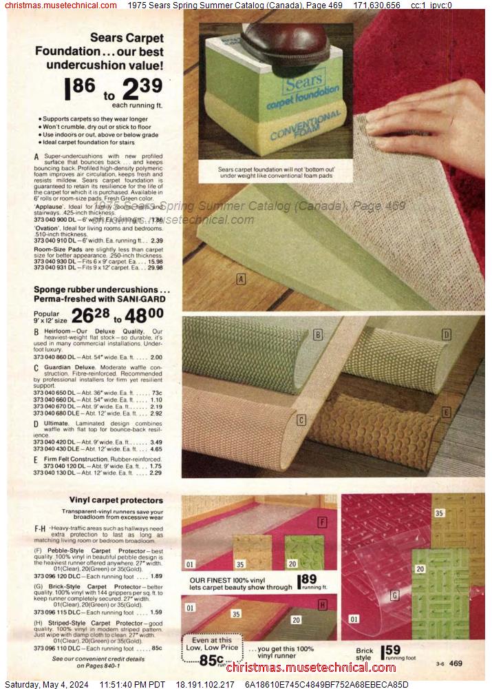 1975 Sears Spring Summer Catalog (Canada), Page 469