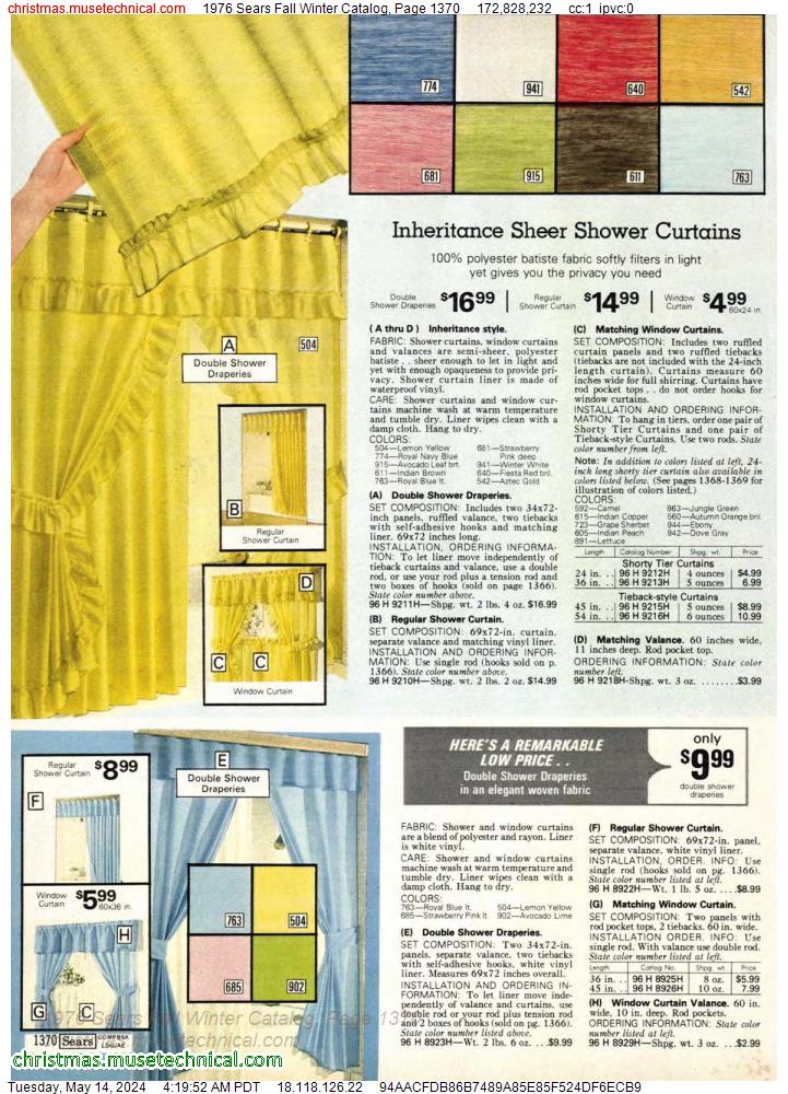 1976 Sears Fall Winter Catalog, Page 1370