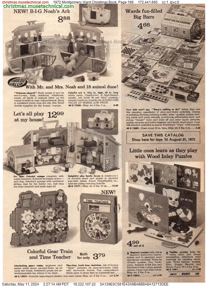 1972 Montgomery Ward Christmas Book, Page 199