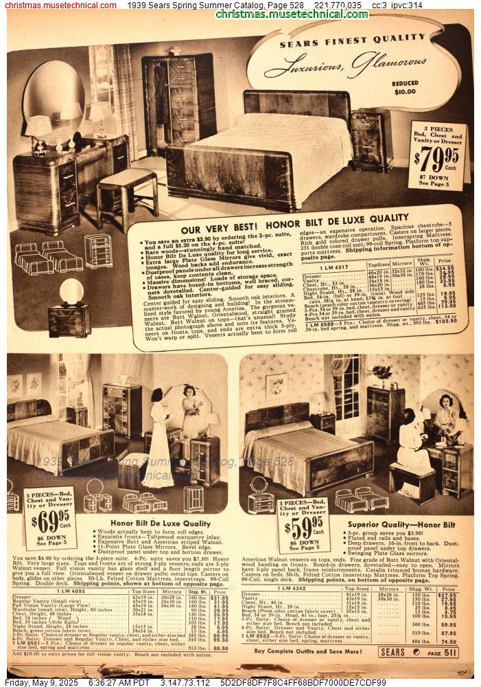 1939 Sears Spring Summer Catalog, Page 528