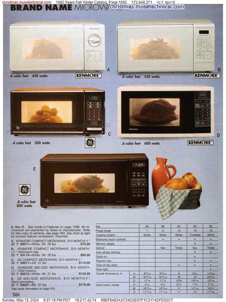 1992 Sears Fall Winter Catalog, Page 1582