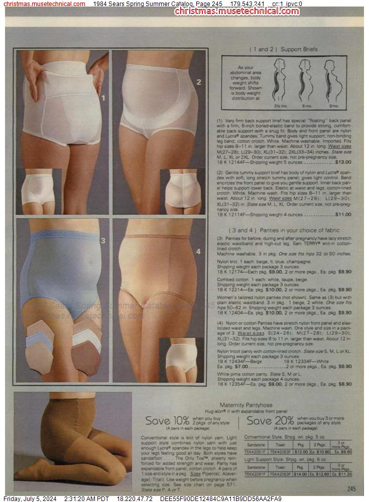 1984 Sears Spring Summer Catalog, Page 245