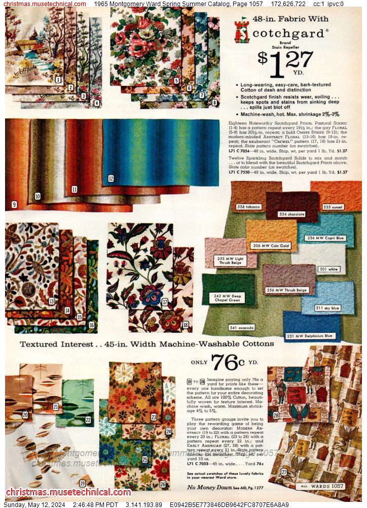 1965 Montgomery Ward Spring Summer Catalog, Page 1057