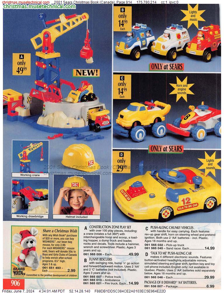 2001 Sears Christmas Book (Canada), Page 914