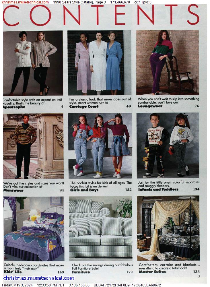 1990 Sears Style Catalog, Page 3