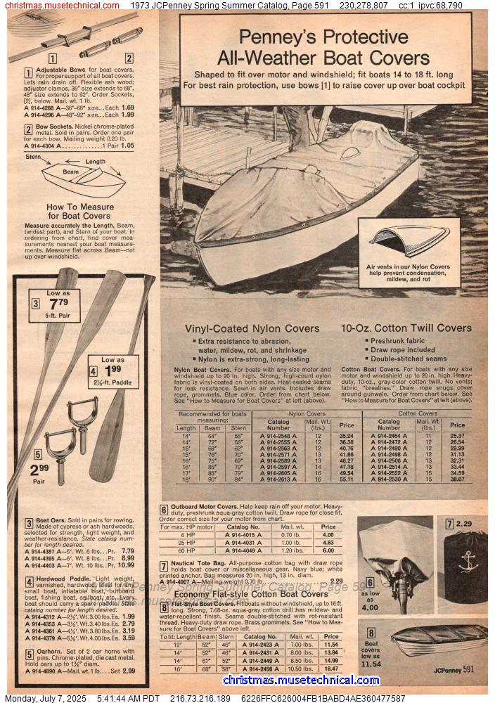 1973 JCPenney Spring Summer Catalog, Page 591