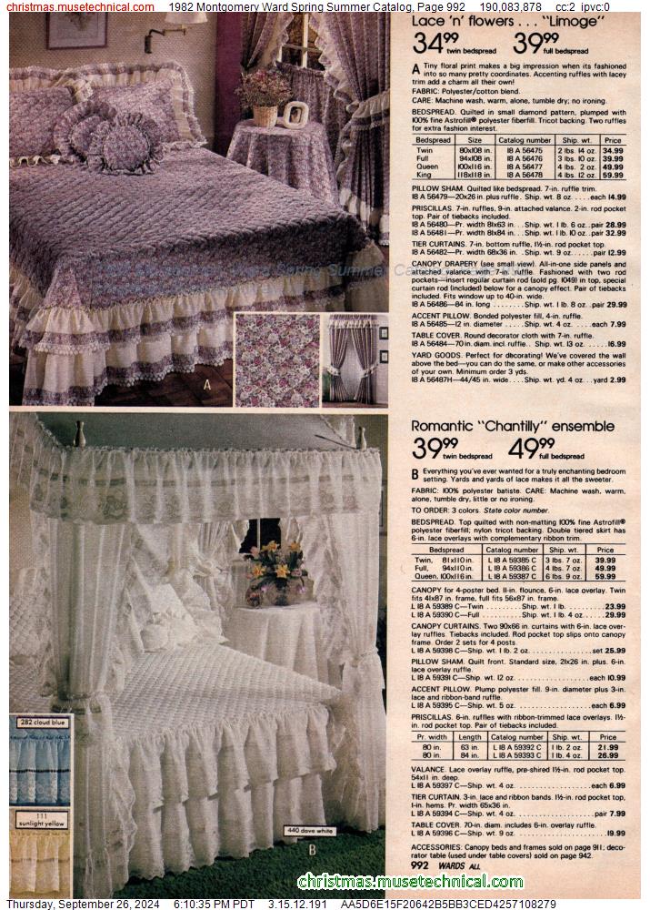 1982 Montgomery Ward Spring Summer Catalog, Page 992