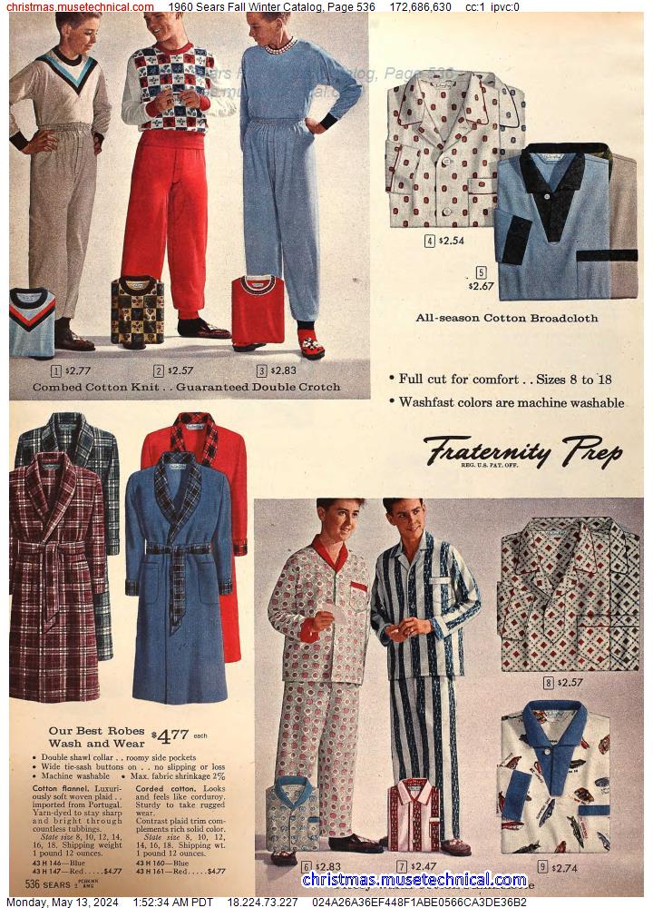 1960 Sears Fall Winter Catalog, Page 536