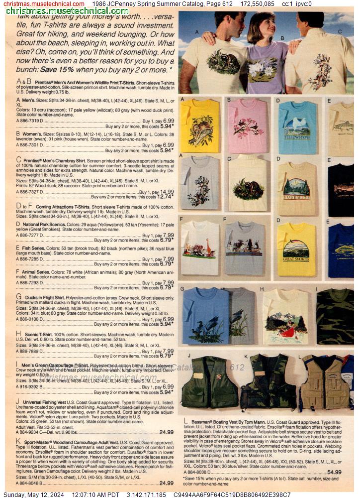 1986 JCPenney Spring Summer Catalog, Page 612