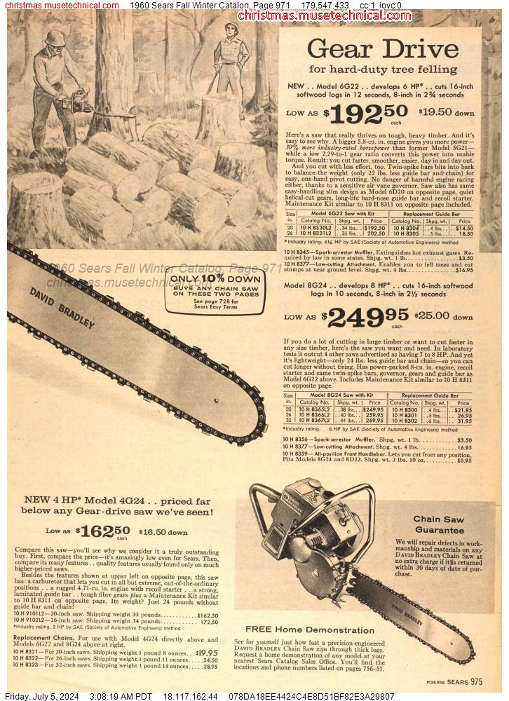1960 Sears Fall Winter Catalog, Page 971