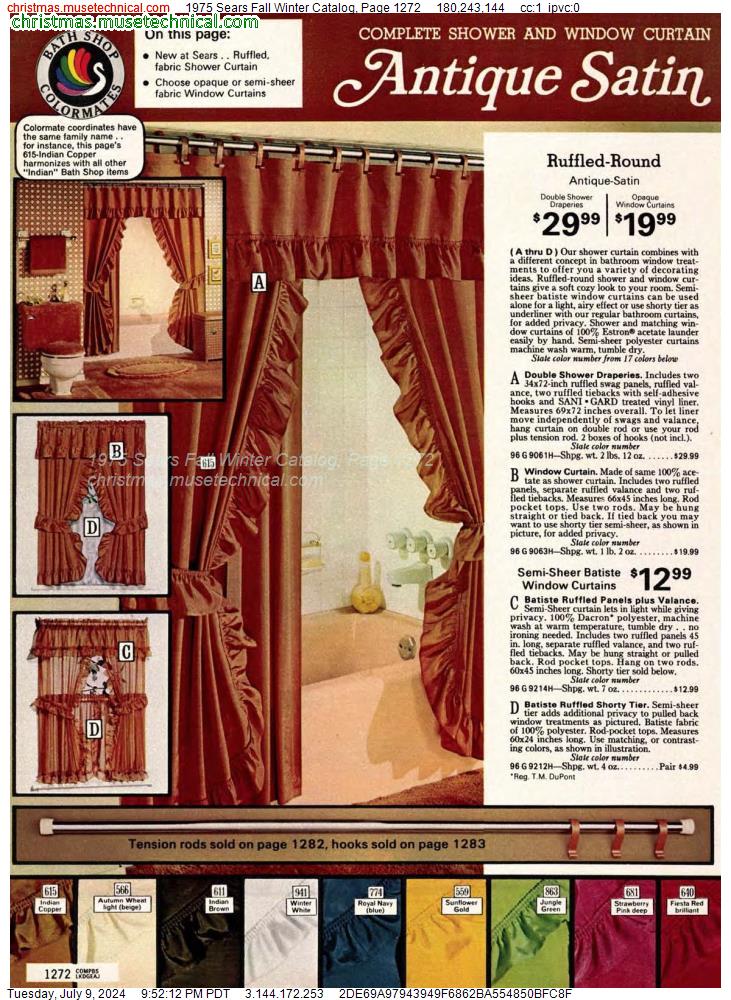 1975 Sears Fall Winter Catalog, Page 1272