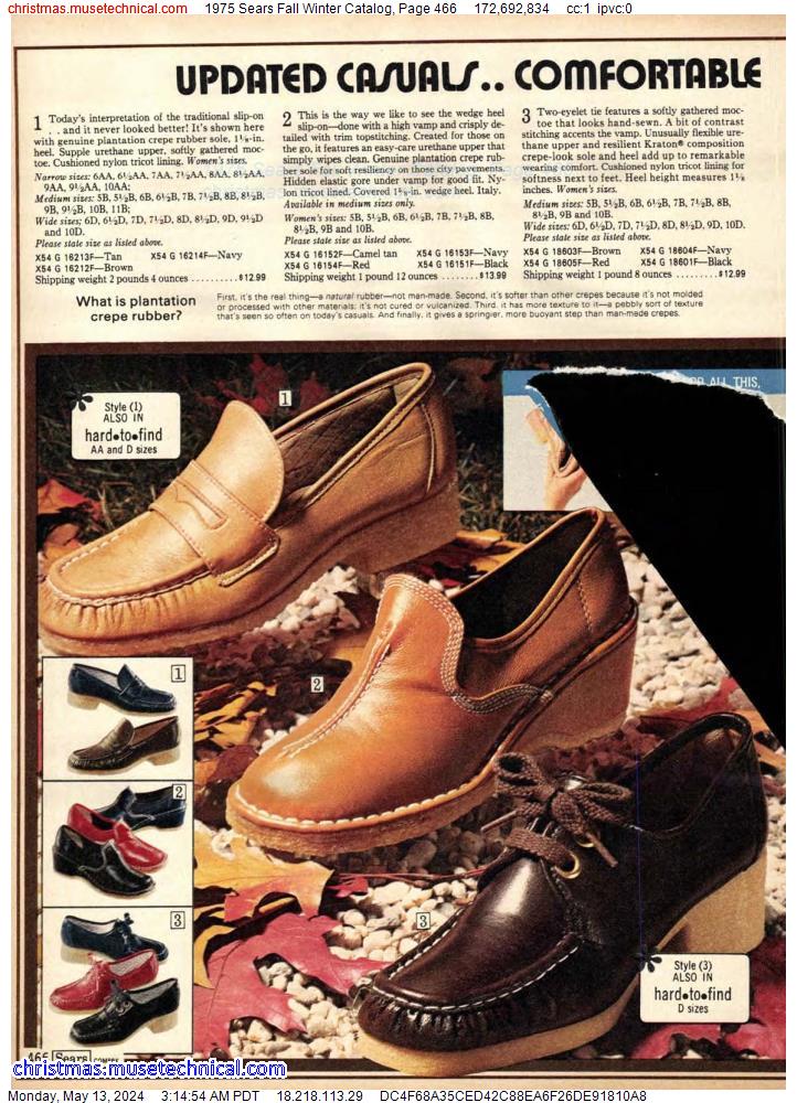 1975 Sears Fall Winter Catalog, Page 466